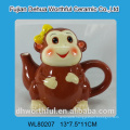 Wholesale ceramic cookie jar in monkey shape